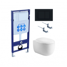 Комплект инсталляции с подвесным унитазом AQUATEK с сиденьем и кнопкой SET AQUATEK АЛЬТАИР cm-012 4в1 Комплект инсталляции с подвесным унитазом AQUATEK с сиденьем и кнопкой SET AQUATEK АЛЬТАИР cm-012 4в1